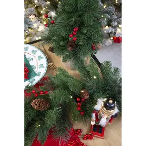 EVERYDAY MINIATURE PINE CONE & BERRY TREE 46CM - afbeelding 2