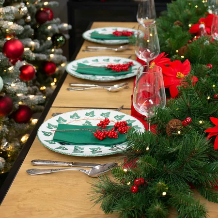 Everyday Pine Cone & Berry Garland LED - L274cm - afbeelding 3