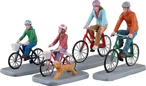 FAMILY BIKE RIDE, SET OF 4