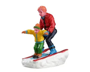 FATHER AND SON SKIING