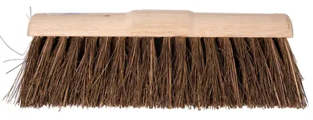 GEMEENTEBEZEM – HALFROND – NATUURVEZEL – 45 CENTIMETER – ZONDER STEEL