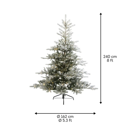 Grandis Fir LED Besneeuwd - D162/H240 - afbeelding 6