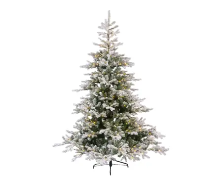 GRANDIS FIR SNOWY MICRO LED D150H210CM 550L GREEN/WHITE/WARM WHITE - afbeelding 1