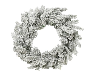 GRANDIS WREATH D50H8CM GREEN/WHITE