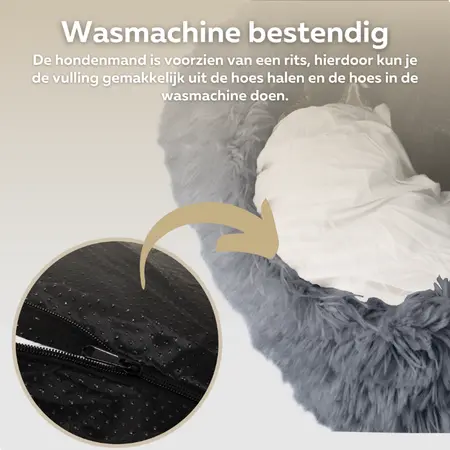 HONDENMAND Ø50 WASBARE HOES D GRIJS - afbeelding 4