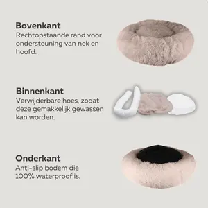 HONDENMAND Ø70 WASBARE HOES BRUIN - afbeelding 5