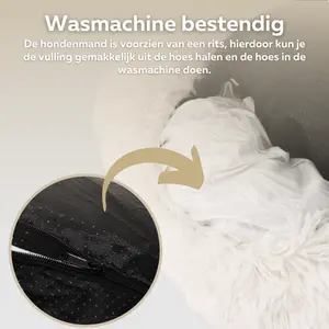 HONDENMAND Ø70 WASBARE HOES WIT - afbeelding 4