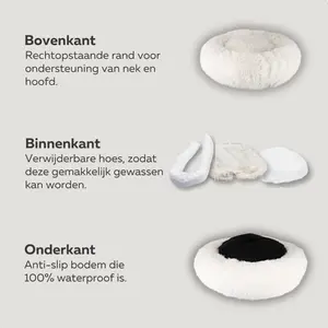 HONDENMAND Ø70 WASBARE HOES WIT - afbeelding 5