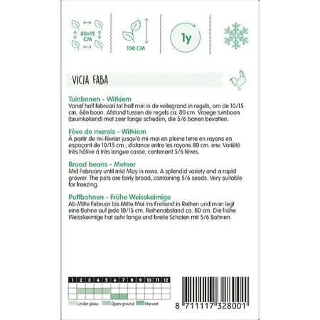 HT Tuinbonen - Witkiem 100gr - afbeelding 2