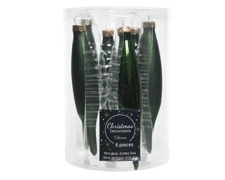 IJSPEGEL GLAS MIX D3H.15CM DENNENGROEN - afbeelding 1