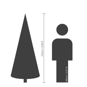 Imperial Pine Snowy LED - D137/H210cm - afbeelding 6