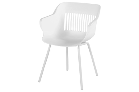 Jill Armchair Resin Shell Od Wit