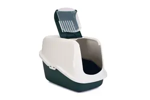 Kattenbak Nestor Donkergroen/Wit - afbeelding 2