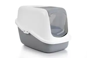 Kattenbak Nestor Grijs/Wit - afbeelding 2
