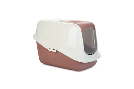 Kattenbak Nestor Roze/Wit - afbeelding 1