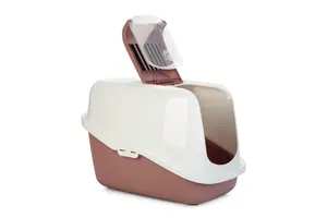 Kattenbak Nestor Roze/Wit - afbeelding 2