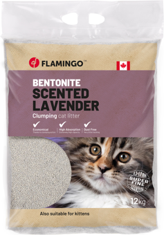 Kattenbakvulling Bentoniet Lavendel Fijn - 12kg