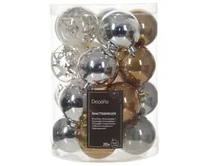 KERSTBAL MIX ASS D.6CM - afbeelding 2