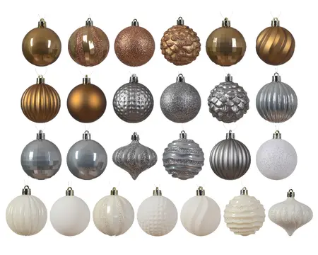 KERSTBAL MIX ASS D.7CM - afbeelding 1