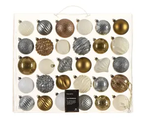 KERSTBAL MIX ASS D.7CM - afbeelding 2