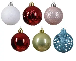 KERSTBAL MIX ASSORTIE D.6CM - afbeelding 2
