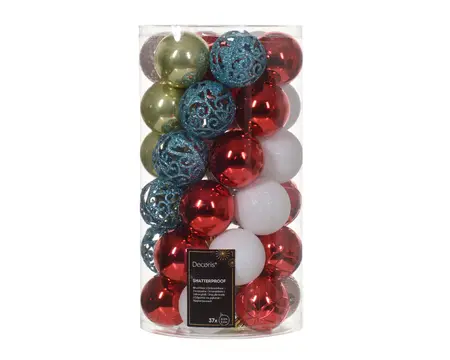 KERSTBAL MIX ASSORTIE D.6CM - afbeelding 2