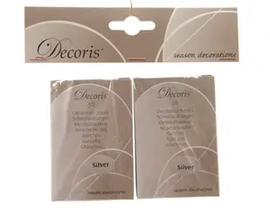 Kerstbalhaakjes IJzer - L3,5cm - Zilver - afbeelding 2