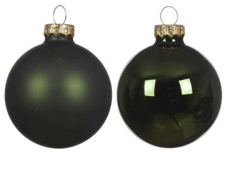 Kerstballen Glas Shiny/Matt - D5cm - afbeelding 2