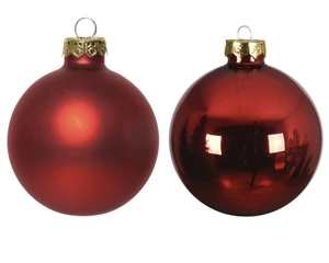 Kerstballen Glas Shiny/Matt - D6cm - afbeelding 2