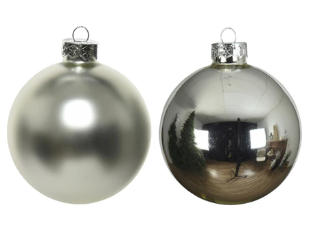 Kerstballen Glas Shiny/Matt - D6cm - afbeelding 2
