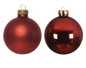 Kerstballen Glas Shiny/Matt - D7cm - afbeelding 2