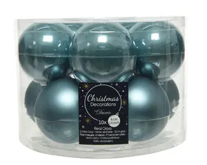 KERSTBALLEN OCHTEND BLAUW D6CM