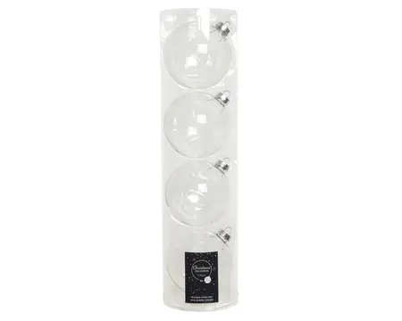 KERSTBALLEN TRANSPARANT/HELDER D10CM