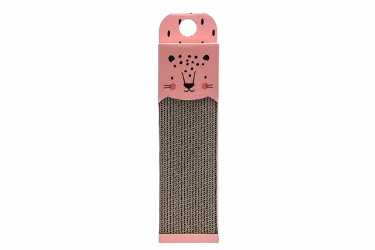 Krabplank Luipaard Roze - Karton - afbeelding 1