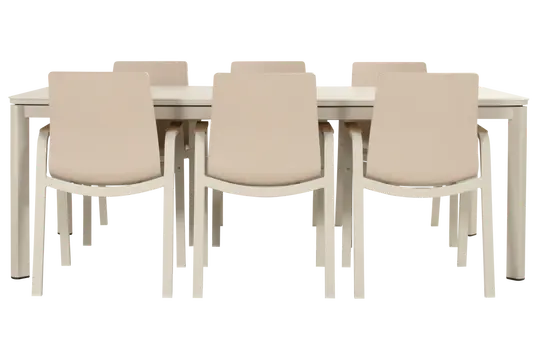 Kyra Tuintafel 240x100 cm - Beige keramisch blad - afbeelding 4