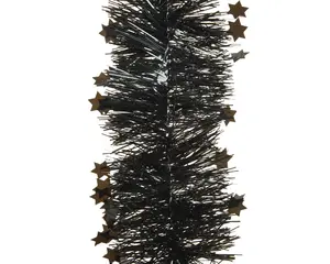 LAMETTA GUIRLANDE PET SHINY STARS ZWART D9CMH.270CM - afbeelding 2