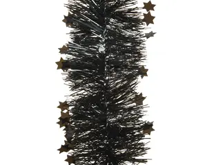 LAMETTA GUIRLANDE PET SHINY STARS ZWART D9CMH.270CM - afbeelding 2