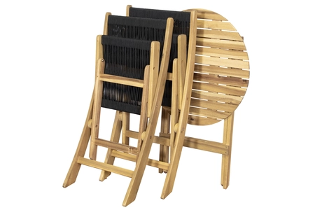 LANZAROTE BISTRO SET BLACK FSC 100% - afbeelding 3