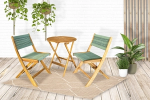 LANZAROTE BISTRO SET GREEN FSC 100% - afbeelding 5