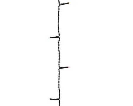 LED BASIC LIGHTS TWINKEL EFFECT L.1350CM ZWART/SOFT MULTI - afbeelding 2