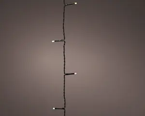 LED BASIC LIGHTS TWINKEL EFFECT L.1350CM ZWART/SOFT MULTI - afbeelding 3