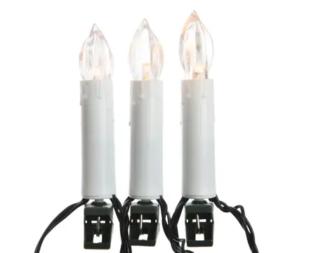 LED CANDLE LIGHTS STEADY L.725CM GROEN/KLASSIEK WARM - afbeelding 1