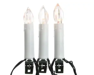 LED CANDLE LIGHTS STEADY L.725CM GROEN/KLASSIEK WARM - afbeelding 3