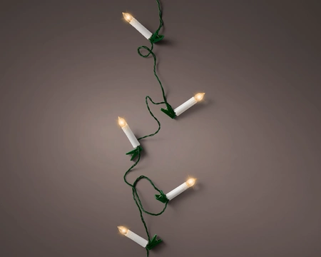 LED CANDLE LIGHTS STEADY L.725CM GROEN/KLASSIEK WARM - afbeelding 3