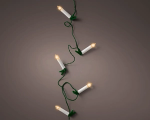 LED CANDLE LIGHTS STEADY L.725CM GROEN/KLASSIEK WARM - afbeelding 3