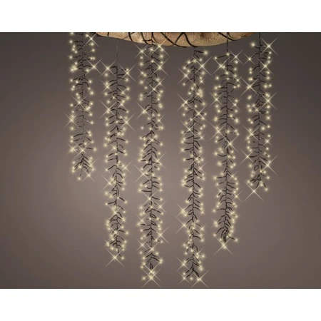 LED CASCADE LIGHTS L200CM 480L CLASSIC WARM/BLACK - afbeelding 2