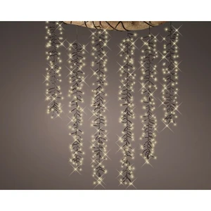 LED CASCADE LIGHTS L200CM 480L CLASSIC WARM/BLACK - afbeelding 2