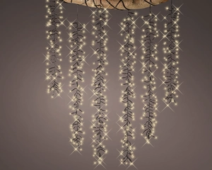 LED CASCADE LIGHTS L200CM 480L WARM WHITE/BLACK