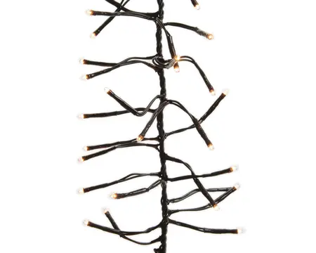 LED CLUSTER LIGHTS STEADY L.1900CM ZWART/WARM WIT