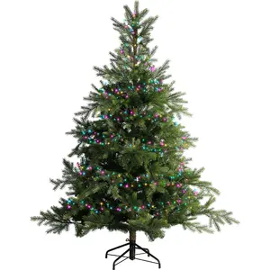 LED COMPACT LIGHTS TWINKEL EFFECT L.1600CM GROEN/SOFT MULTI - afbeelding 2